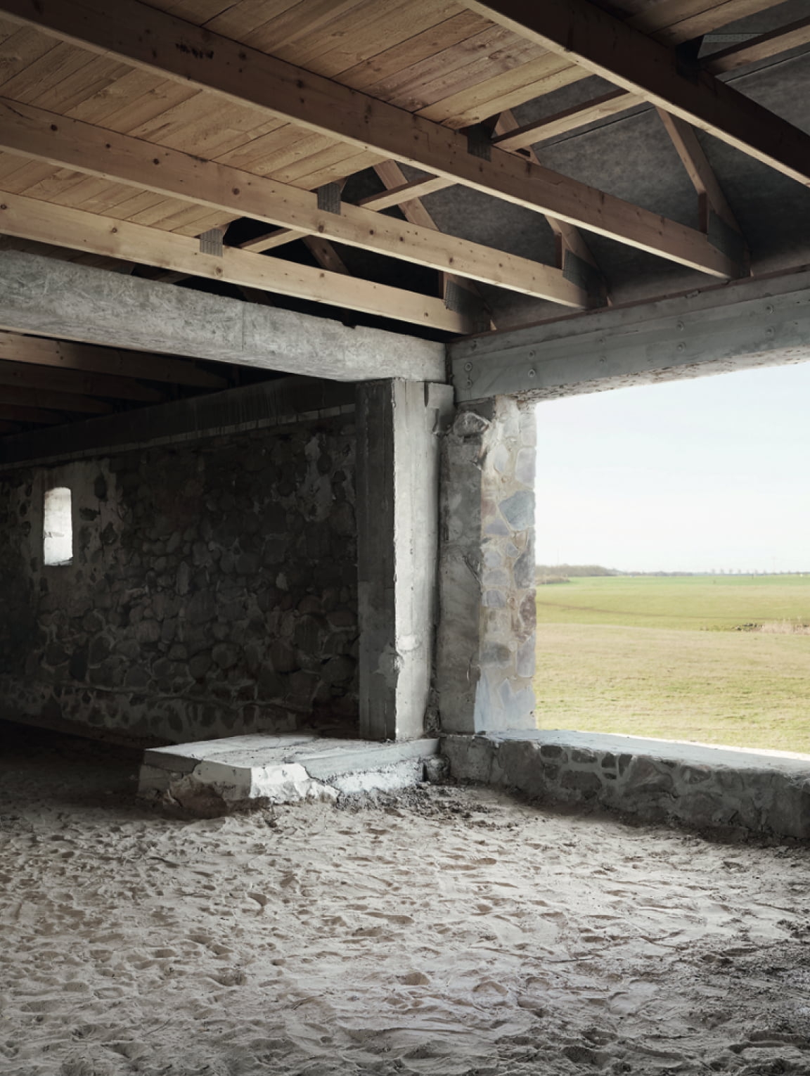 Fenster-Durchbruch im Haus